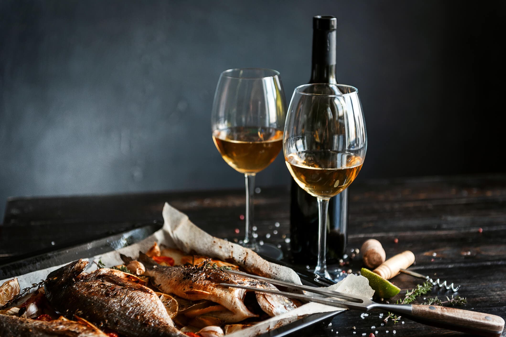 Wein zu Fisch