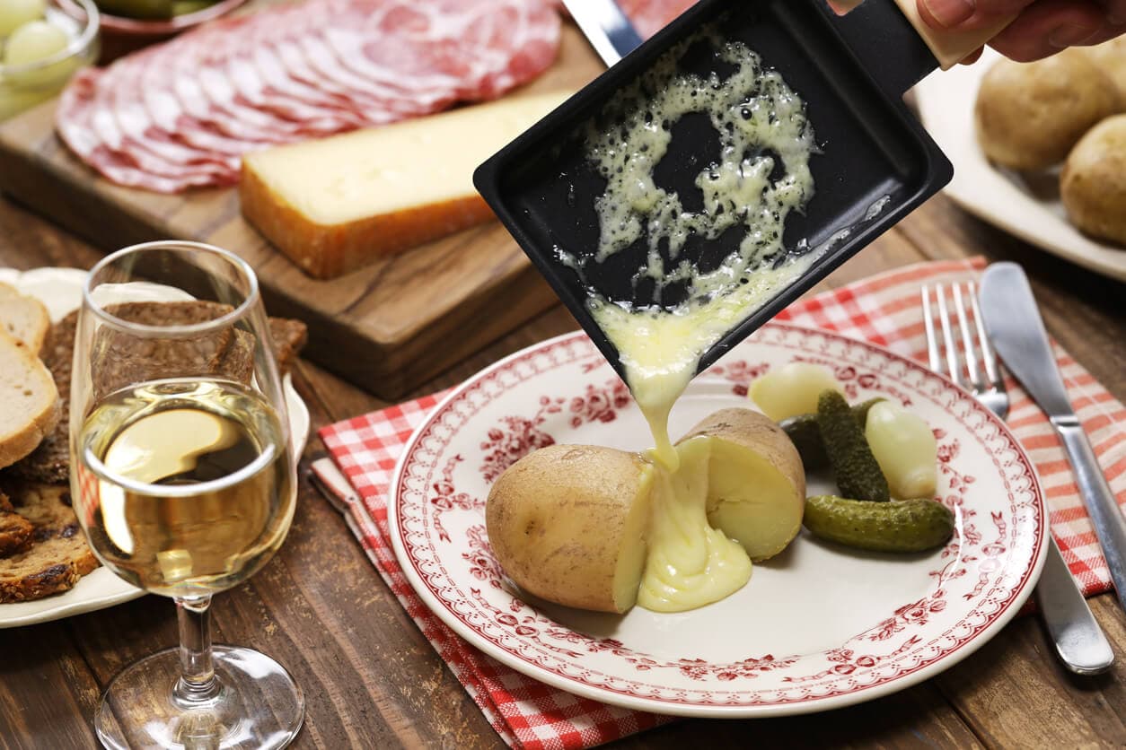 Wein zu Raclette
